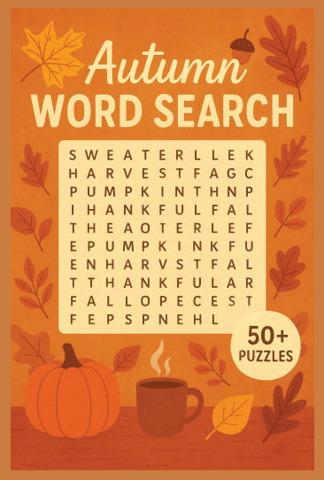 Autumn Word Search Puzzle Book: Easy-to-Read Puzzles about Autumn
