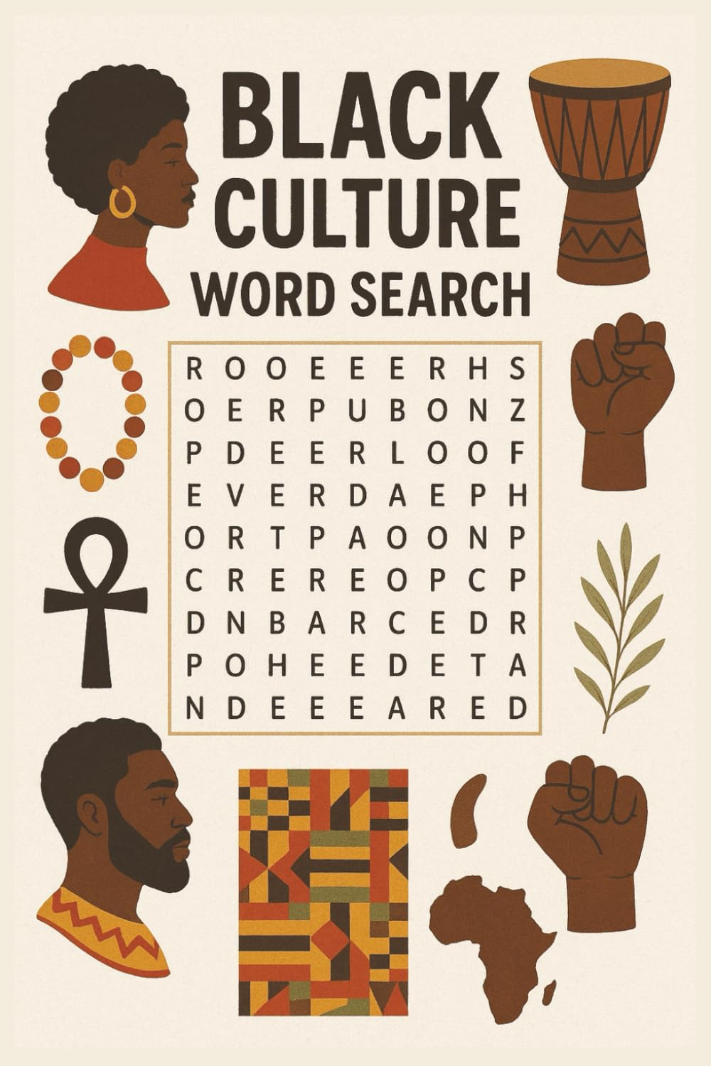 Black Culture Word Search Puzzle Book: Easy-to-Read Puzzles Celebrating Black Heritage and History
