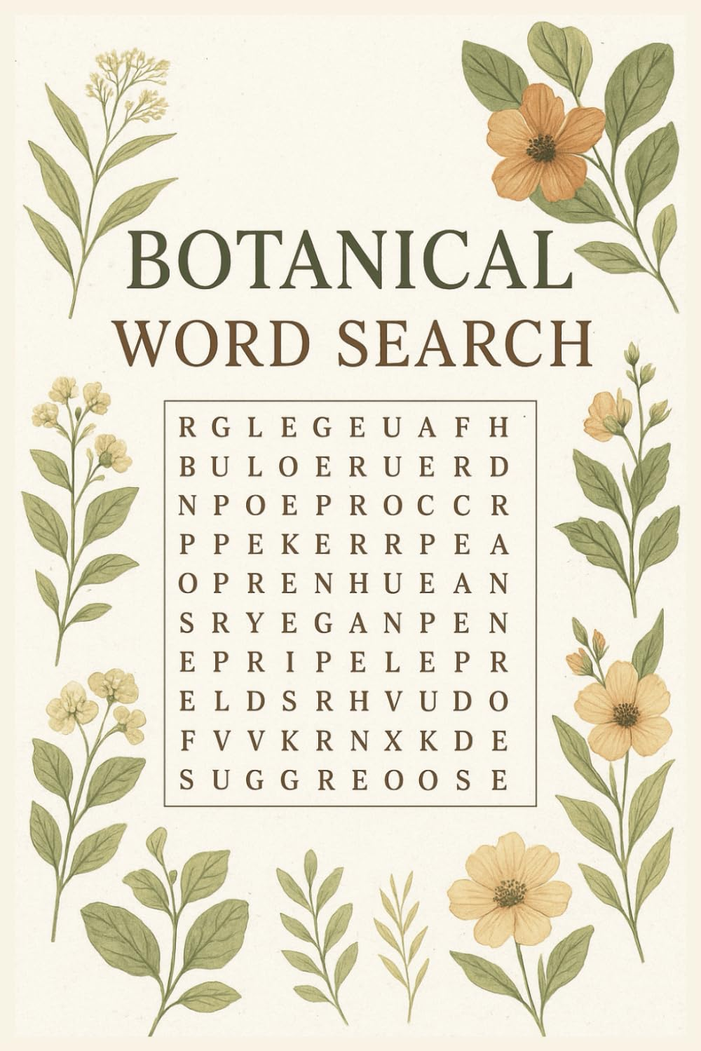 Botanical Word Search Puzzle Book: Easy-to-Read Puzzles about Plants and Nature
