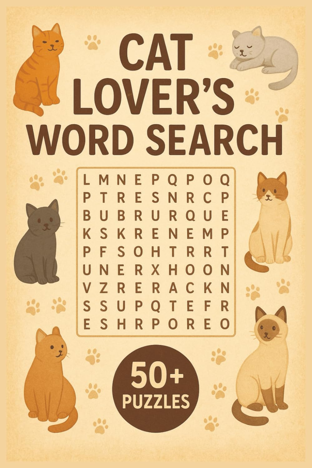 Cat Lover's Word Search Puzzle Book: Easy-to-Read Puzzles About Cats