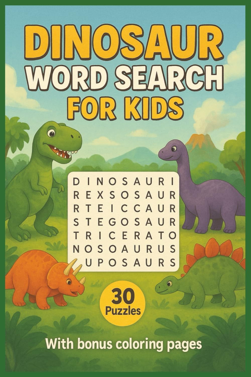Dinosaur Word Search for Kids