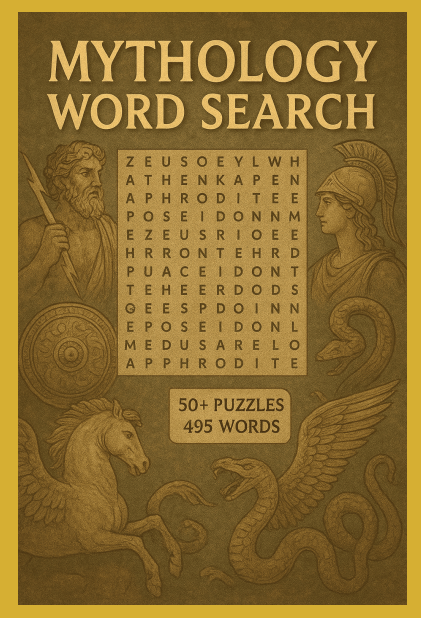 Mythology Word Search Puzzle Book: Easy-to-Read Puzzles About Mythology