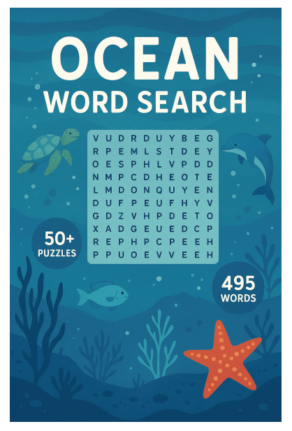 Ocean Word Search Puzzle Book: Easy-to-Read Puzzles about the Ocean