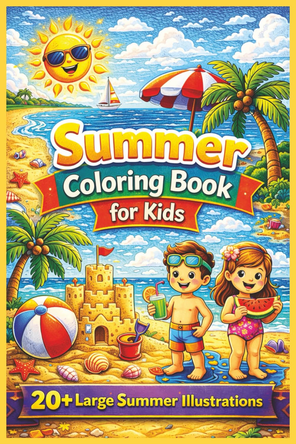 Summer Coloring Book for Kids