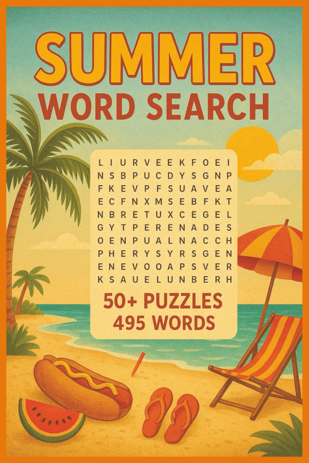 Summer Word Search Puzzle Book: Easy-to-Read Summer-Themed Puzzles
