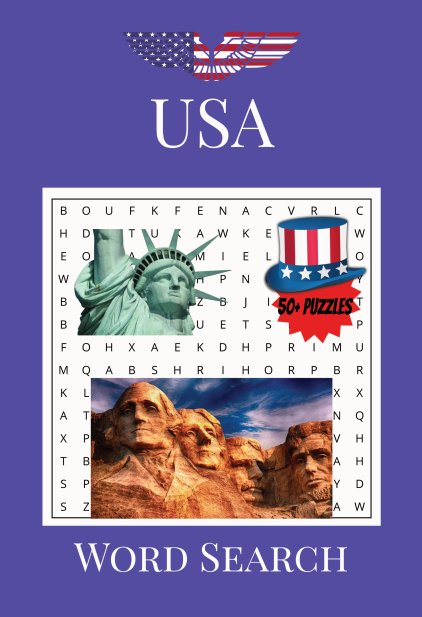 USA Word Search Puzzle Book: Easy-to-Read Puzzles about America