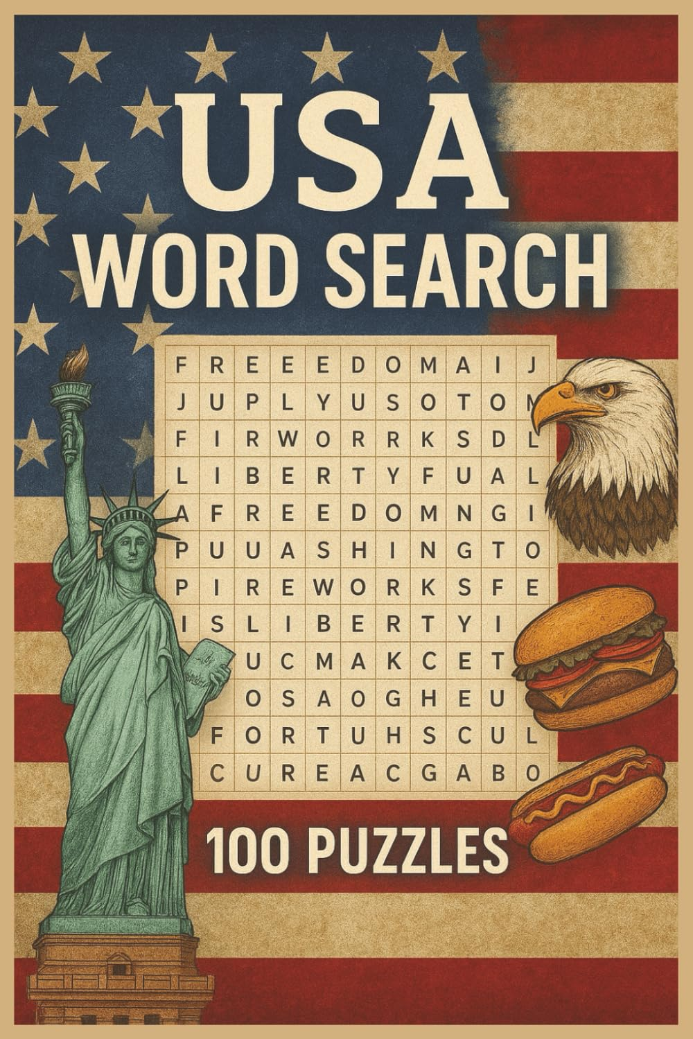 USA Word Search Puzzle Book: Easy-to-Read Puzzles about the United States