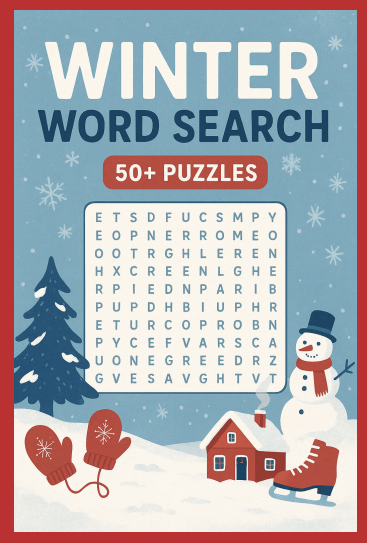Winter Word Search Puzzle Book: Easy-to-Read Puzzles About Winter